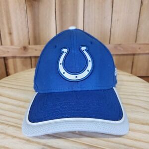 Indianapolis Colts Hat Cap Fitted Mens Medium Blue NFL Football New Era 39THIRTY